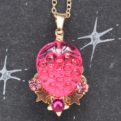 ドロップスと星のおまもりネックレス☆いちご