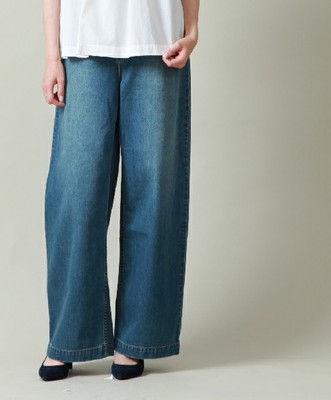 デニムワイドパンツ