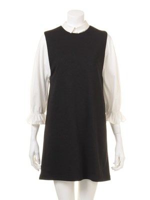 シャツ付きスクエアワンピース