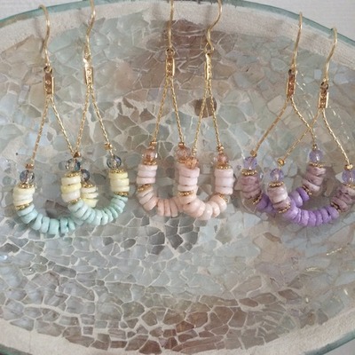 雫フープピアス