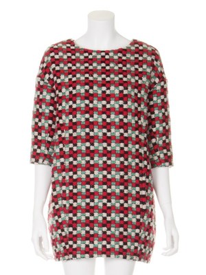 カラージャガードコクーンワンピース