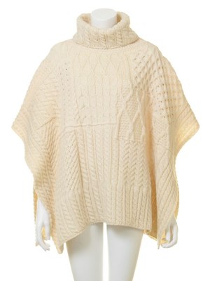 Carraing Donn メリノウールポンチョ