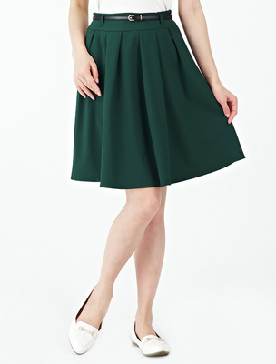 Honeys ベルト付タックスカート