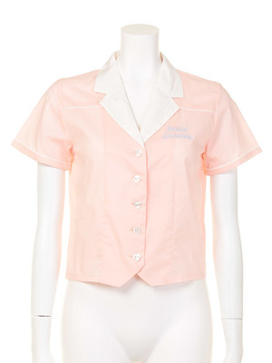 バック刺繍ボーリングシャツ