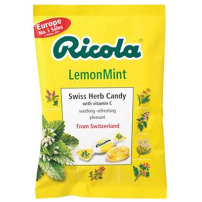 リコラ スイスハーブキャンディー レモンミント 70g [菓子 1ケース 12袋]