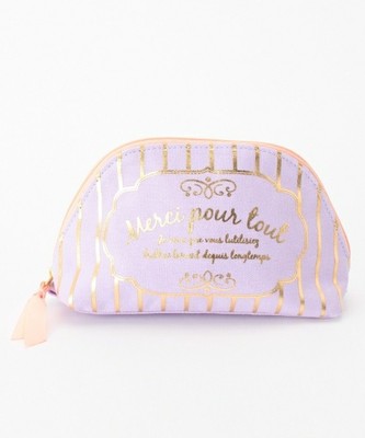 ロゴストライプポーチ