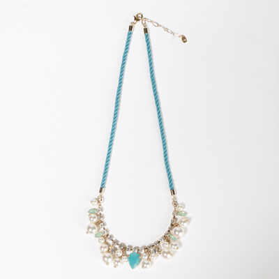 ビジュー×パールネックレス