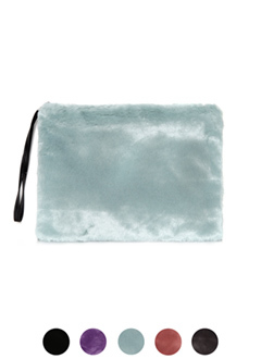 5colorフェイクファークラッチバッグ・全5色・t36626