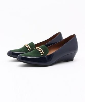 秋冬新作★チェーンモチーフミドルパンプス★5302