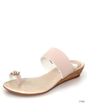 ビジューサムリングサンダル