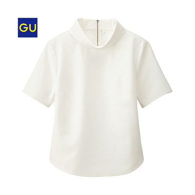 ロールカラープルオーバー（半袖）