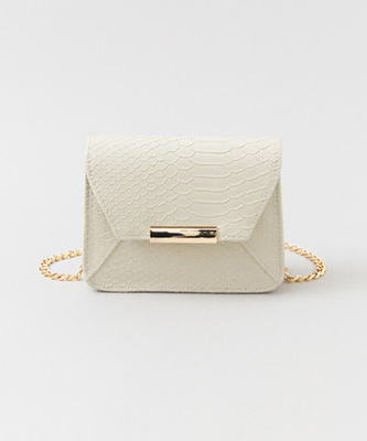 LEA スネークメタルポシェット