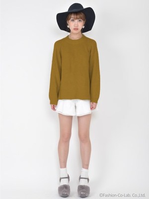 ボリュームニットプルオーバー