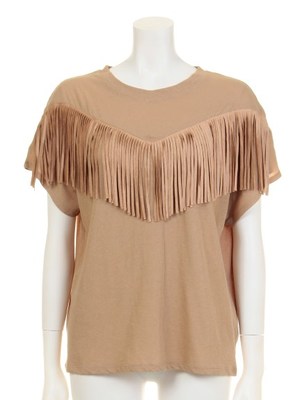 フリンジカットTシャツ