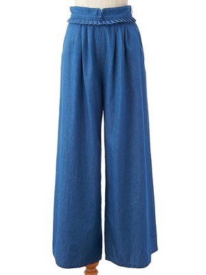 ダンガリーワイドパンツ