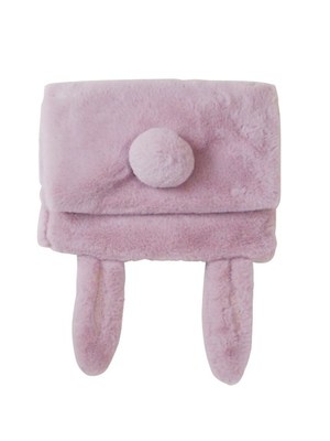 rabbit fur clutchbag