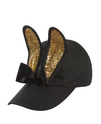 Bernstock speirs（バーンストックスピアーズ）Glitter Bunny Cap/キャップ- Black/Gold
