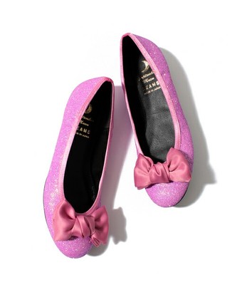 【予約限定】emma×SEPTEMBER MOON×Ray BEAMS / グリッター リボン バレエシューズ