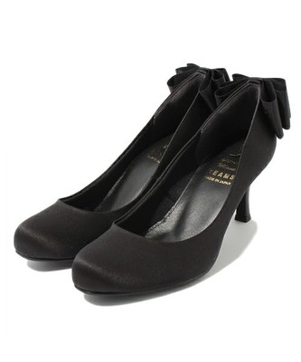 バックリボン パンプス