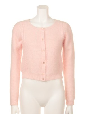 アンゴラケーブルカーディガン