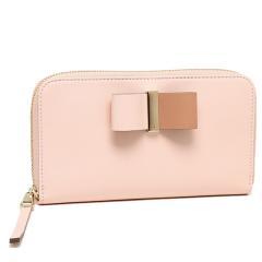 【あす着】クロエ 財布 CHLOE 3P0290 889 B9B LEATHER BOW LONG ZIPPED WALLET 長財布 BLOSSOM PINK