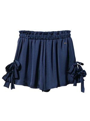 サテンリボンショートパンツ