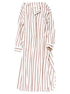 ストライプロングドレス