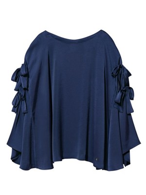 サテンリボンプルオーバー