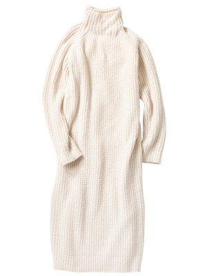 moco moco’アクアドライ’ワッフルロングドレス