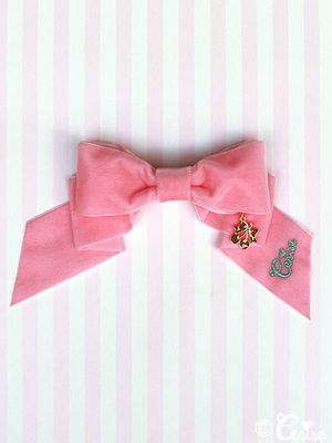 Cerise ベルベットリボンバレッタ（リップピンク)