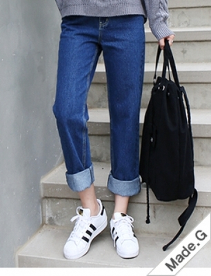 [ハニージーンズ]ライトブルーボーイフレンドデニム