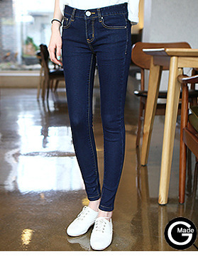 インディゴブルースキニーパンツ