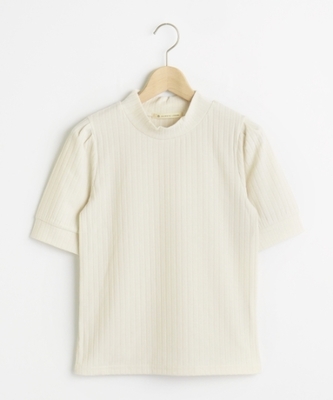 後ろリボン5分袖プルオーバー