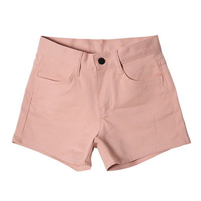 セミハイウエストコットンショートパンツ