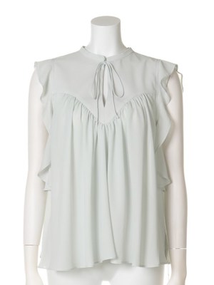 ギャザーフレアブラウス