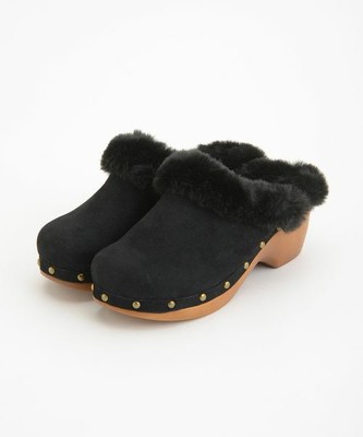 フェイクファーライナースエード調サボ