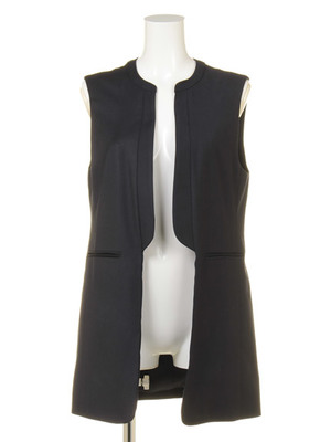 [Salon de Balcony]ギャバジンロングベスト