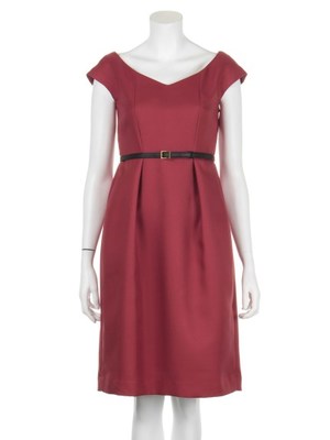 バックサテンツイルワンピース/Balcony and Bed