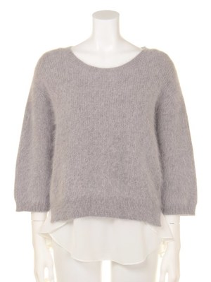 FRAY I.D (フレイアイディー)  アンゴラニットコンビプルオーバー