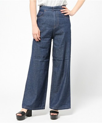 ライトozデニムワイドパンツ