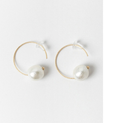 バルサパールフープピアス