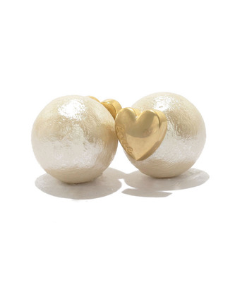 リバーシブルハートマグネットピアス