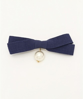 リボンパールバレッタ