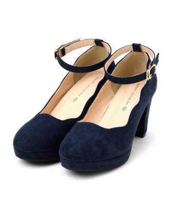 スカラップパンプス