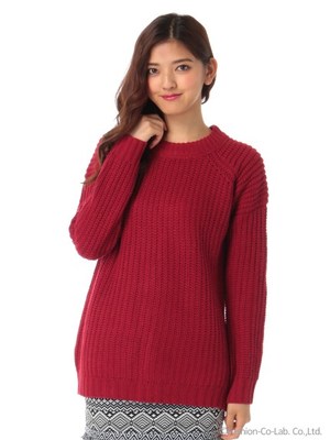 【SPIGA】丸首ニットチュニック