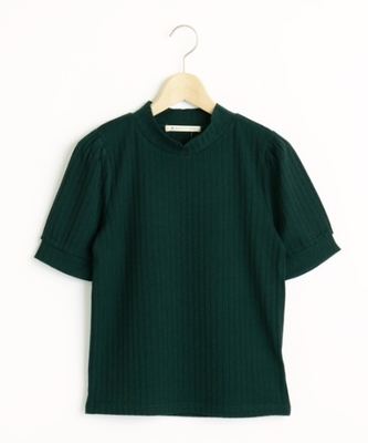 J後ろリボン5分袖プルオーバー