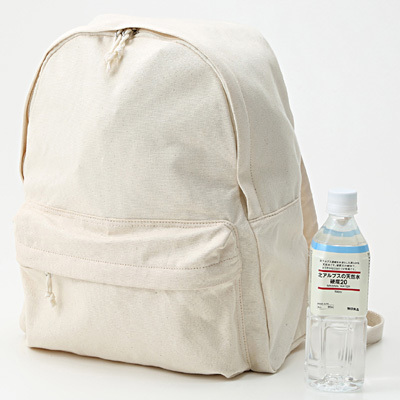 無印良品　撥水コットンリュック
