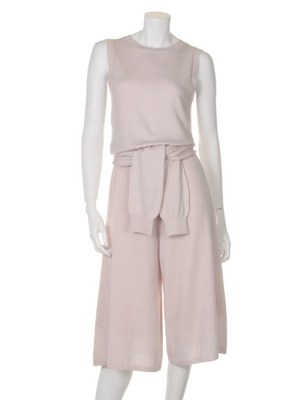 ニットガウチョオールインワン