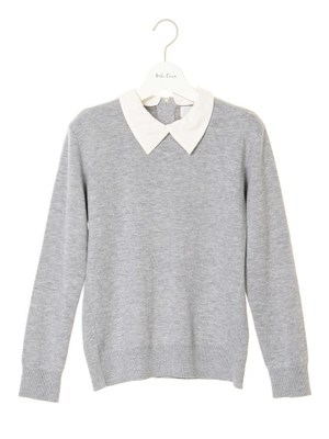 ビッグカラーニットプルオーバー