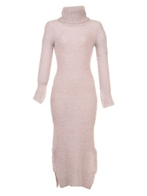 ハイネックロングワンピ